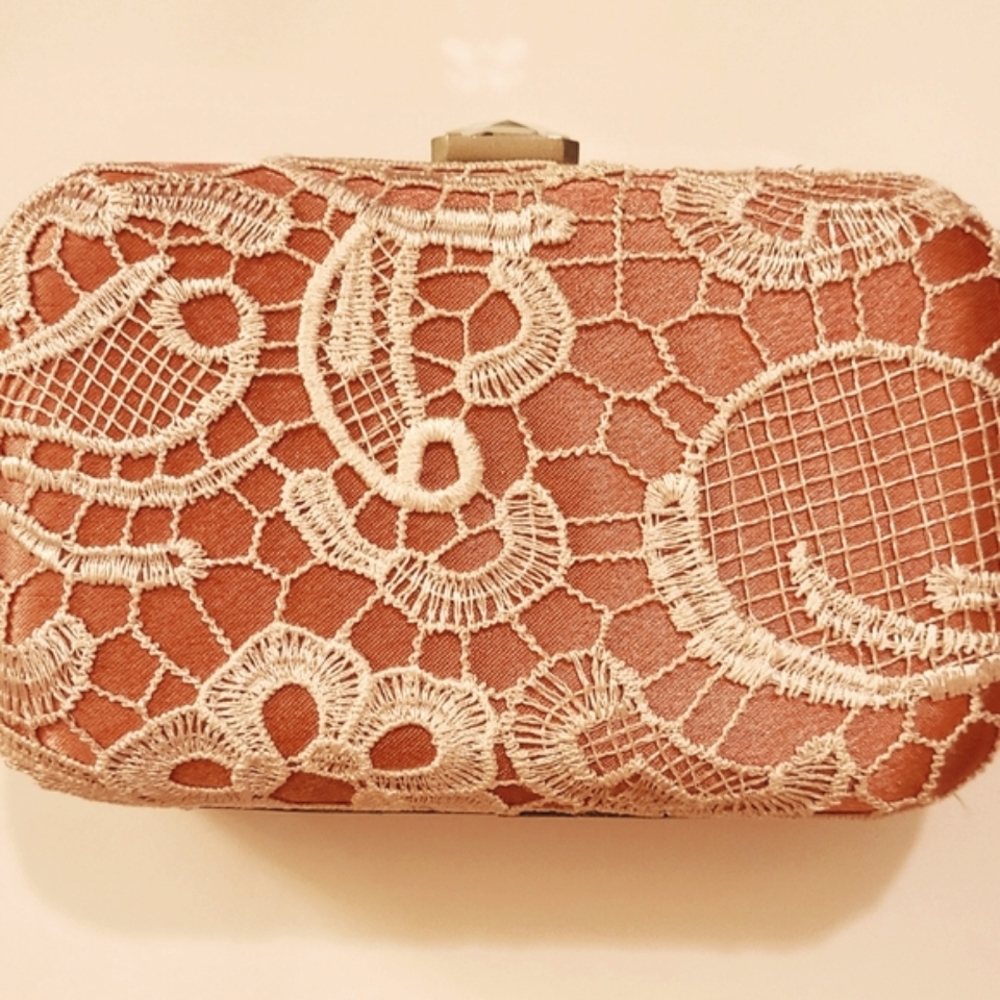 Vintage Luxury Pink Clutch Handbag